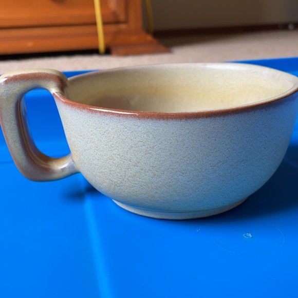 Vintage Frankoma Pottery #4SC Brown Soup Cups - Picture 2 of 4